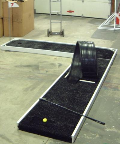 Miniature Golf Hole 7 with Ramp