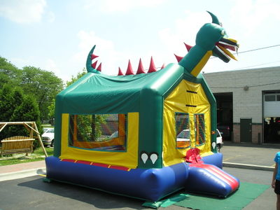 The Dragon Inflatable Moonwalk Bouncer