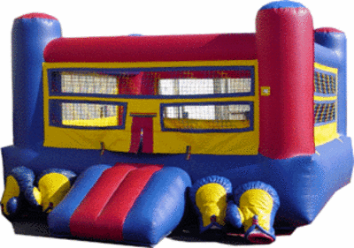 Boxing Ring Inflatable Moonwalk Bouncer