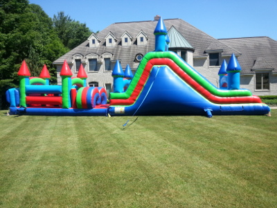 Obstacle Courses Inflatable Moonwalk Bouncer