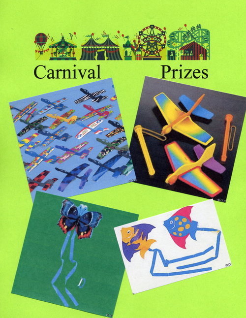 Carnivl Prizes - Airplanes, Flyers, Kites