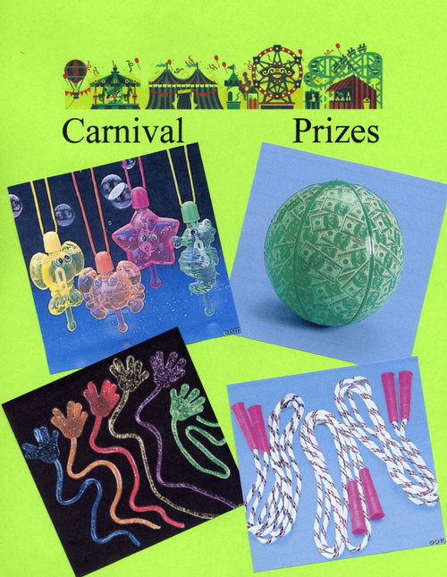 Carnival Prizes - Bubble Necklaces, Bouncy Balls, Toys, Jump Ropes