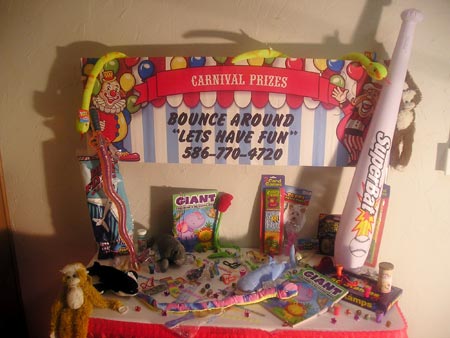 Carnival Prizes - Prize Table